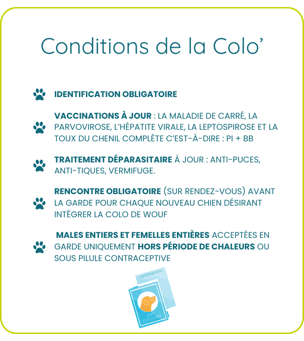condition intégration colo de wouf